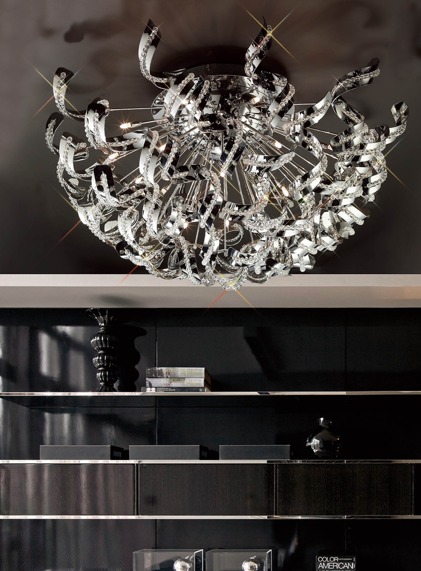 Esme Crystal Ceiling Lights Diyas Statement Crystal Fittings Esme Crystal Ceiling Lights Diyas Statement Crystal Fittings